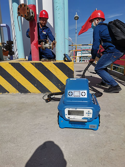 陜西北元化工集團揮發(fā)性有機物現(xiàn)場測試